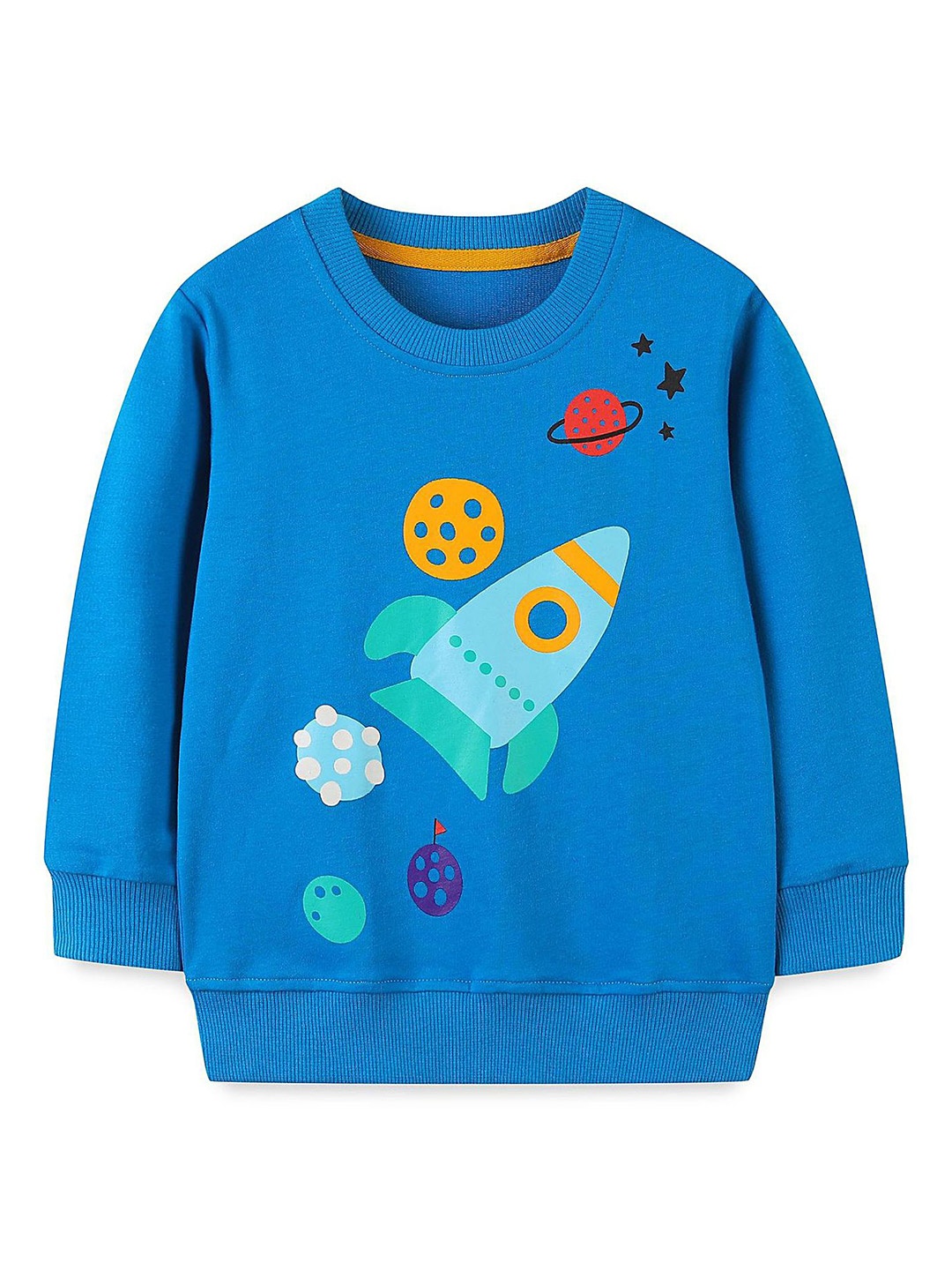

LULU & SKY Boys Graphic Printed Sweatshirt, Blue