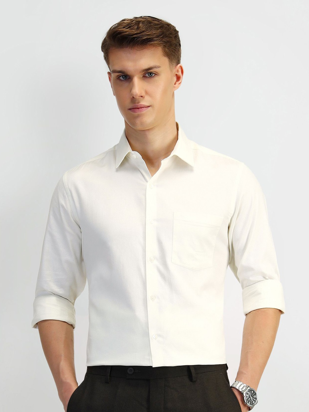 

Arrow Men Classic Opaque Formal Shirt, White