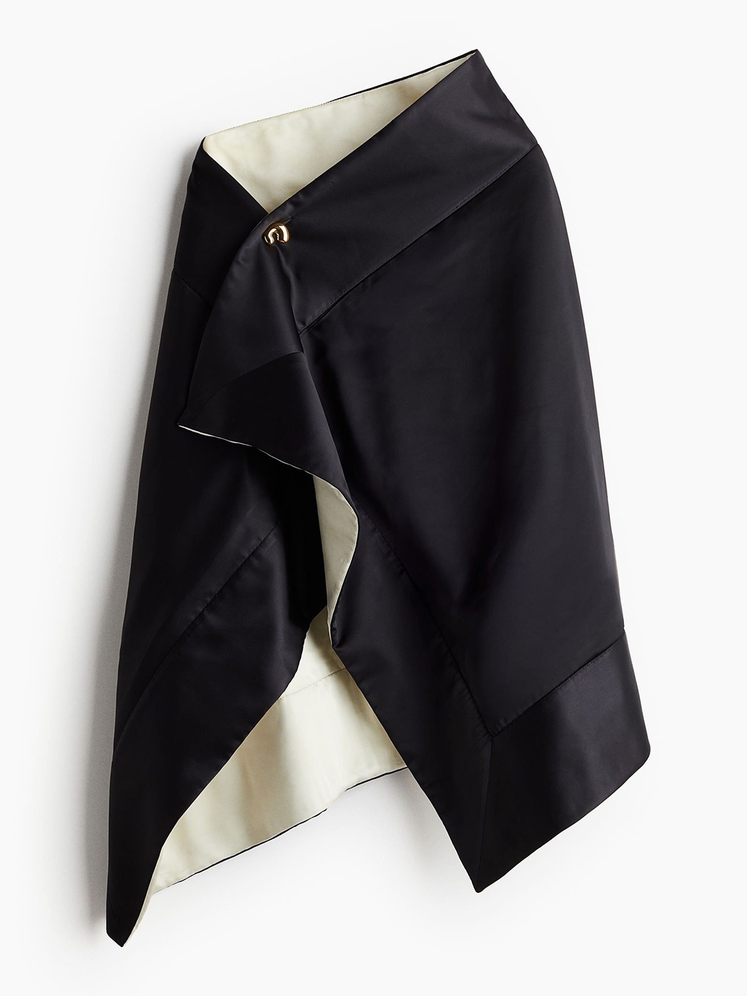 

H&M Women Statement-Button Reversible Cape, Black