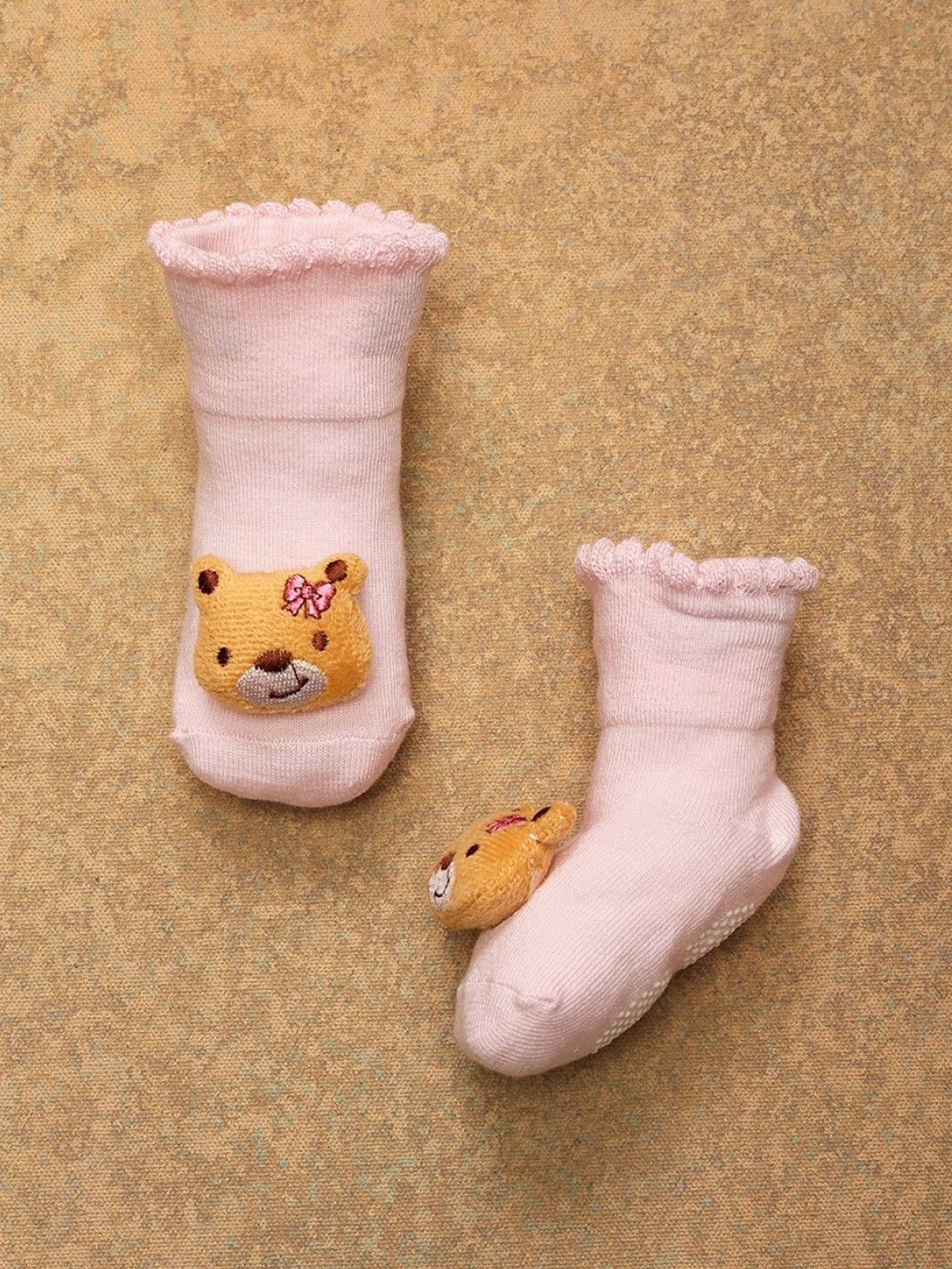 

One Friday Kids Infants Ankle-Length Socks, Nude