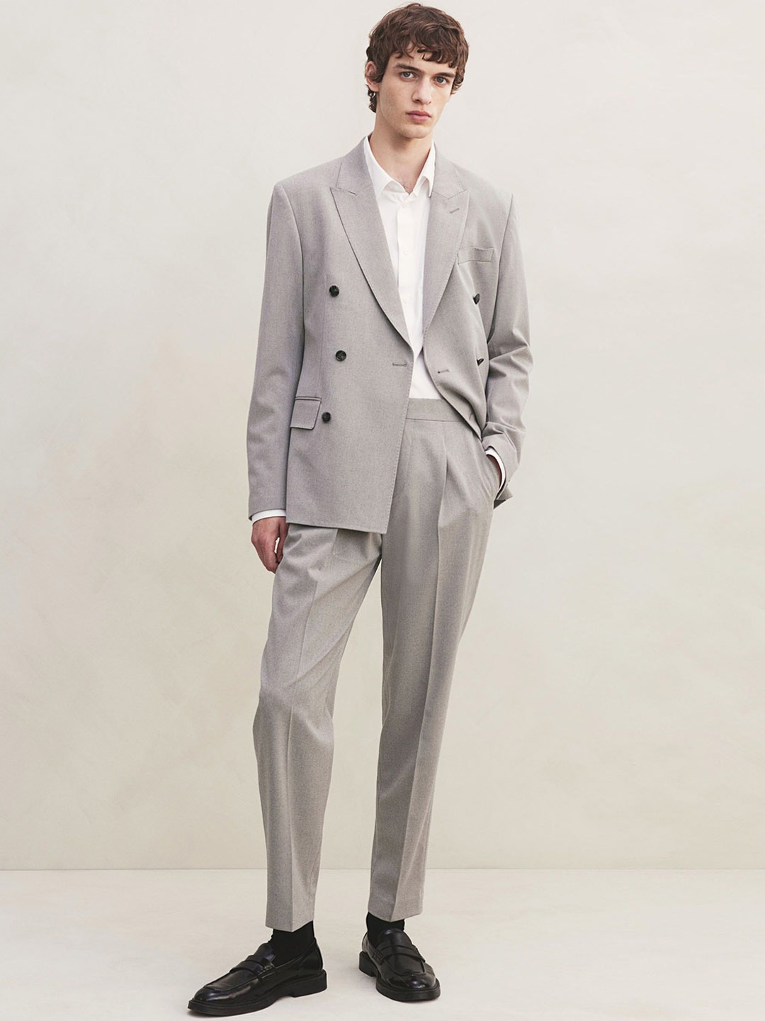 

H&M Tailored Trousers, Grey