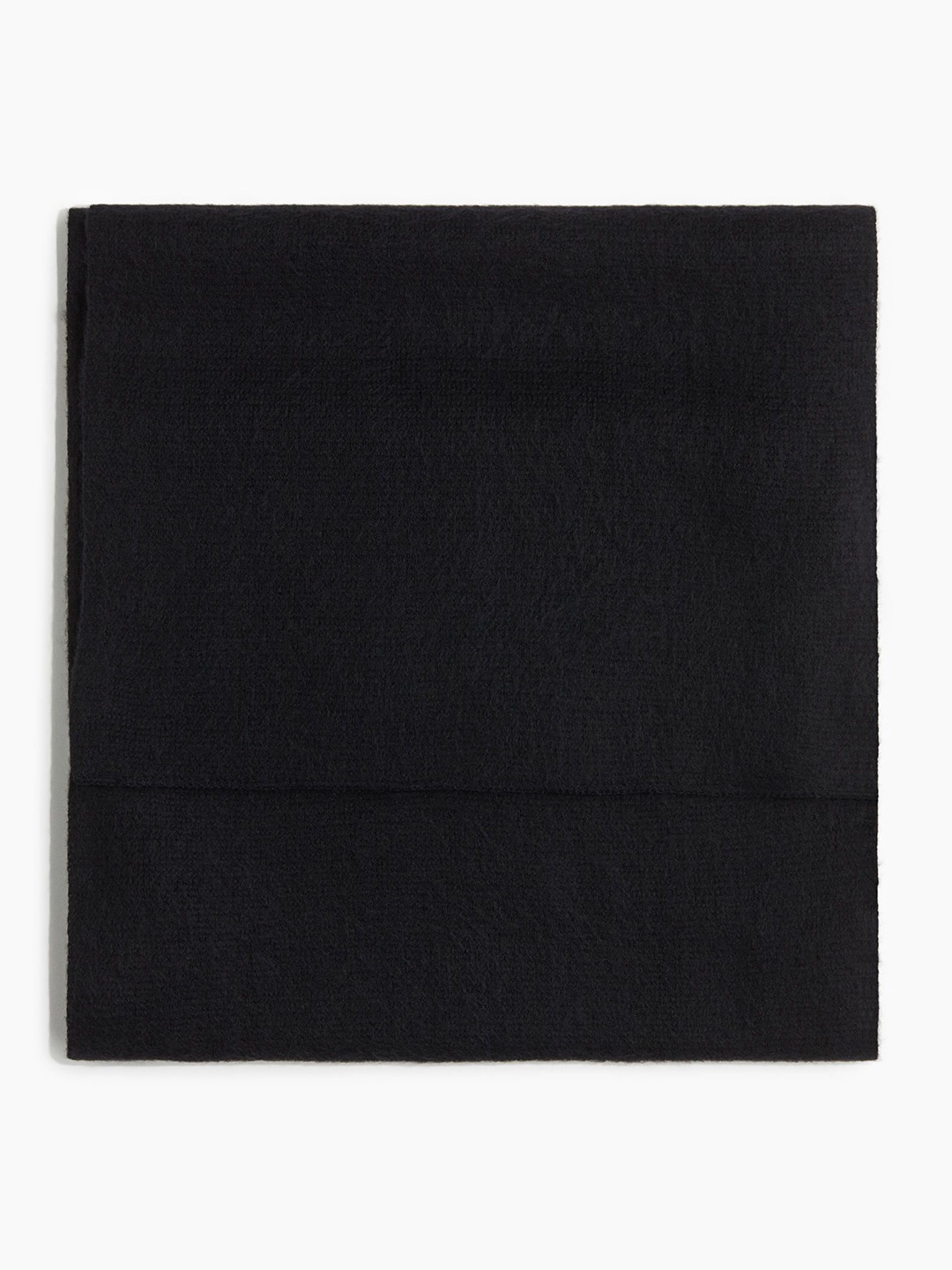 

H&M Brushed-Finish Scarf, Black