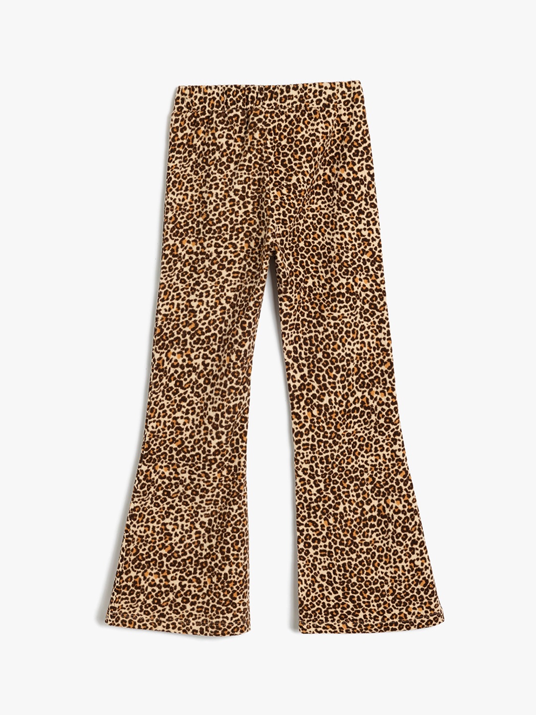 

Koton Girls Animal Printed Regular Fit Bootcut Trousers, Beige
