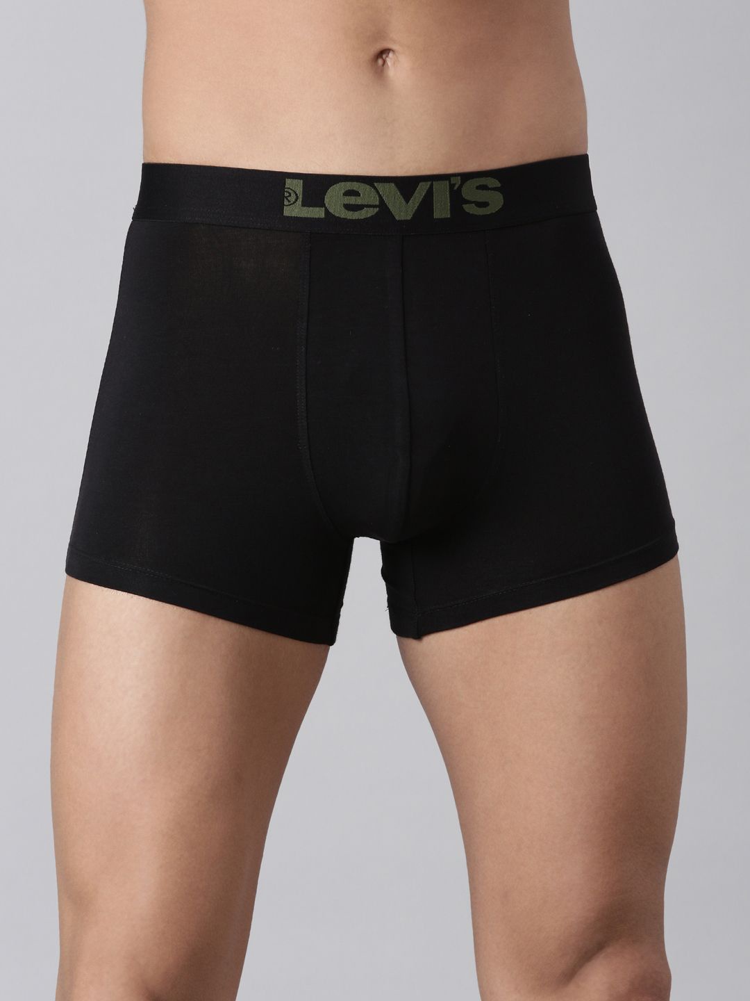 

Levis Men Solid Tencel Supima Cotton with Smoothness Waistband Trunk -SUV003, Black