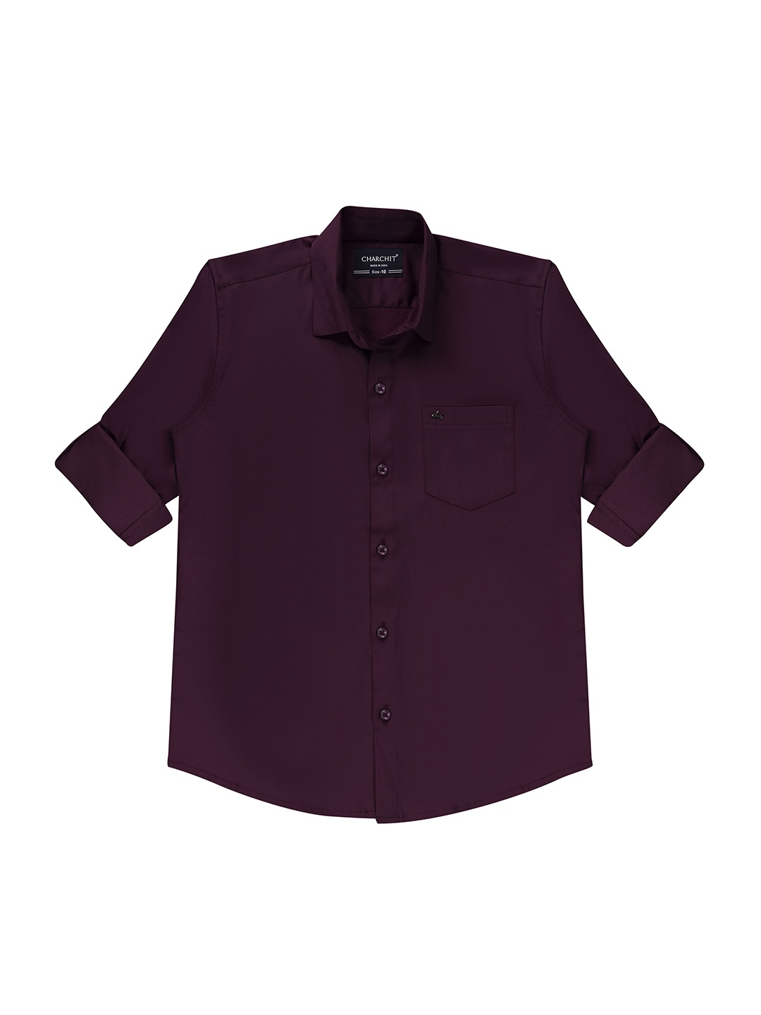 

CHARCHIT Boys Comfort Opaque Casual Shirt, Violet