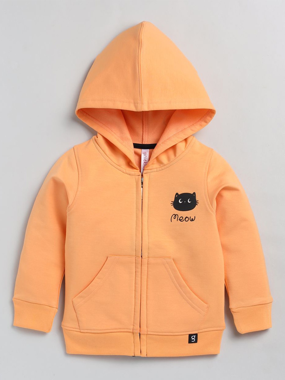 

Ginie Girls Hooded Sweatshirt, Orange