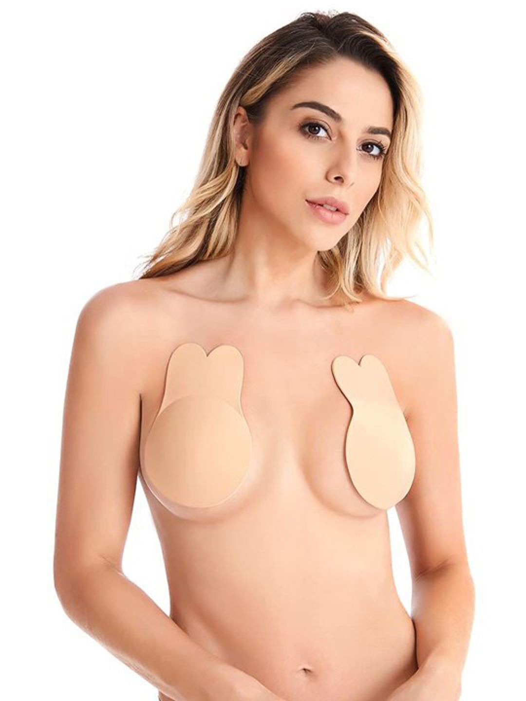 

Xivir Women Reusable Stick-On Lingerie accessories, Beige