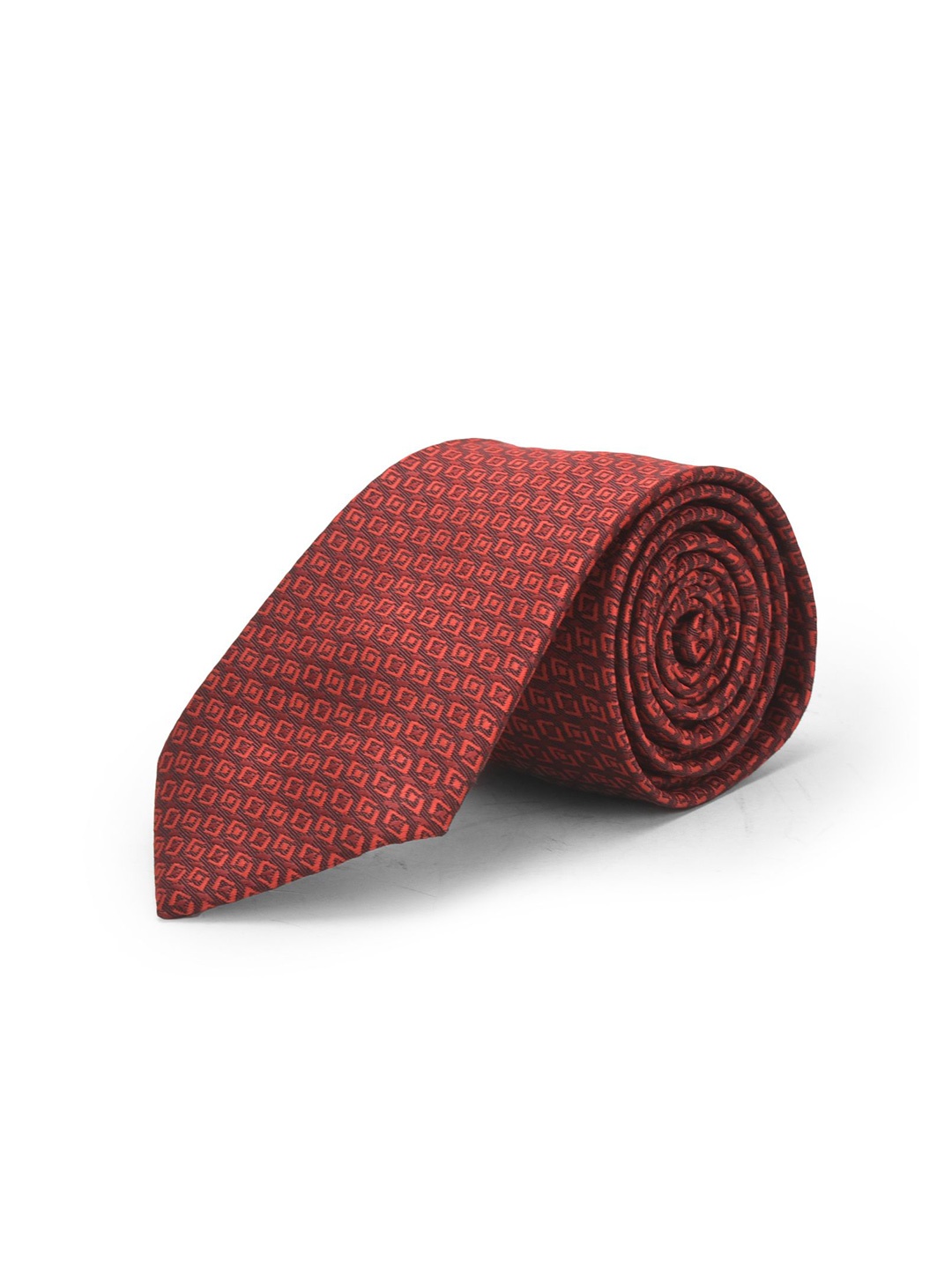 

Cazzano Men Checked Broad Tie, Maroon