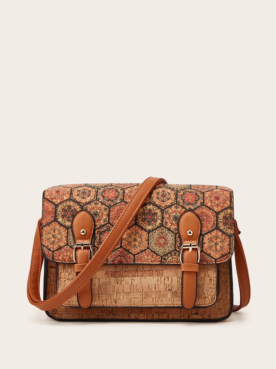 

RAVE Textured PU Swagger Sling Bag, Multi