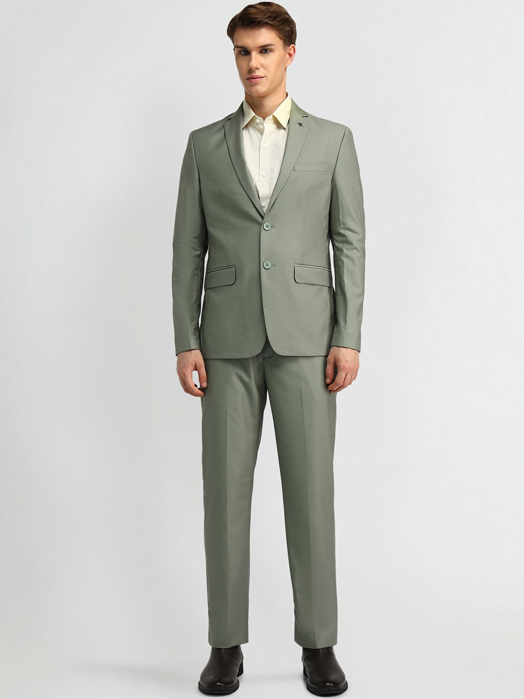 

Arrow Men Single-Breasted 2 Piece Formal Suit, Green