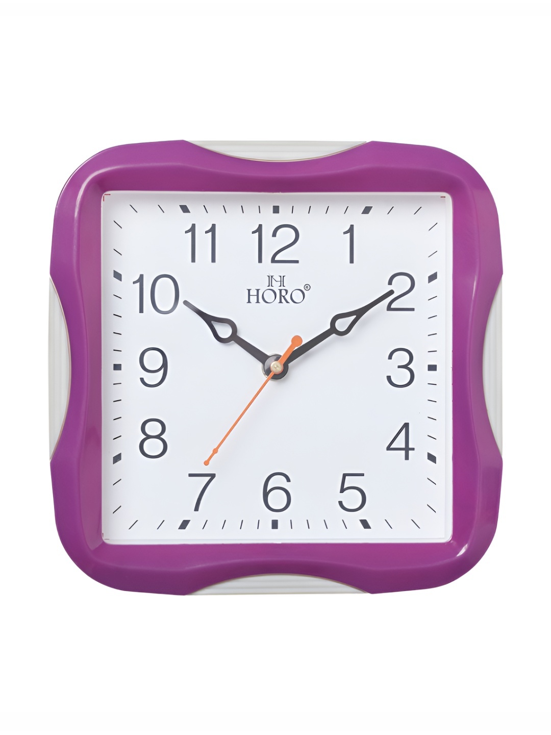 

Horo Violet & White Colourblocked Contemporary Analogue Wall Clock