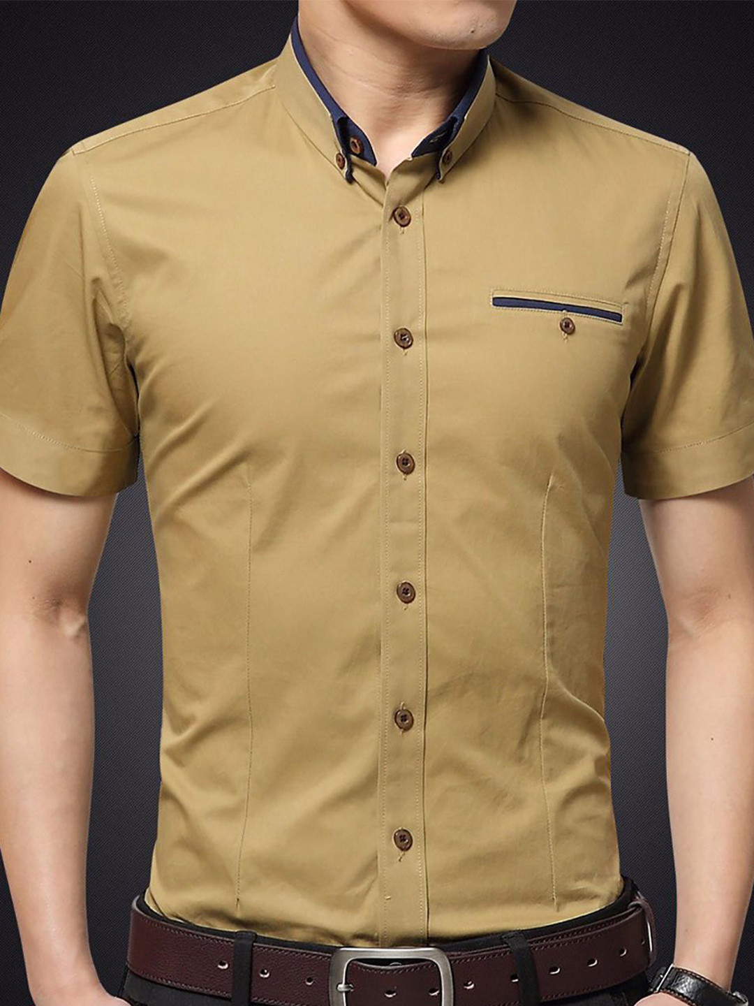

StyleCast x Revolte Men Opaque Casual Shirt, Yellow