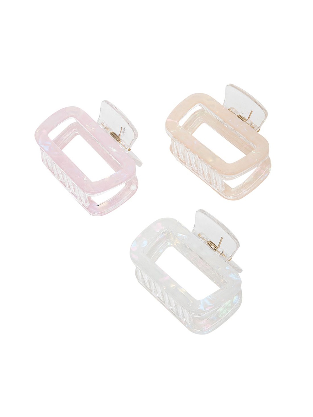 

Radhu & Kabby Women Set of 3 Claw Clip, Pink