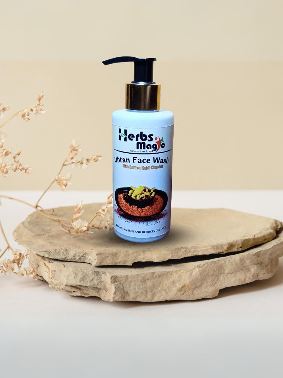 

Herbs Magic Ayurvedic Ubtan Face Wash With Turmeric & Saffron - 100 ml, Blue