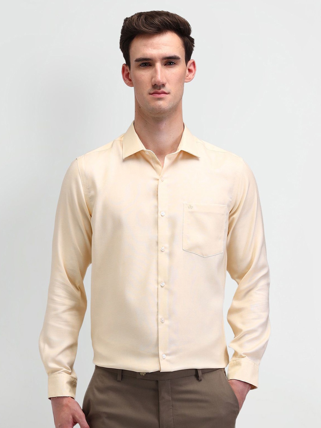 

Arrow Men Classic Opaque Formal Shirt, Beige