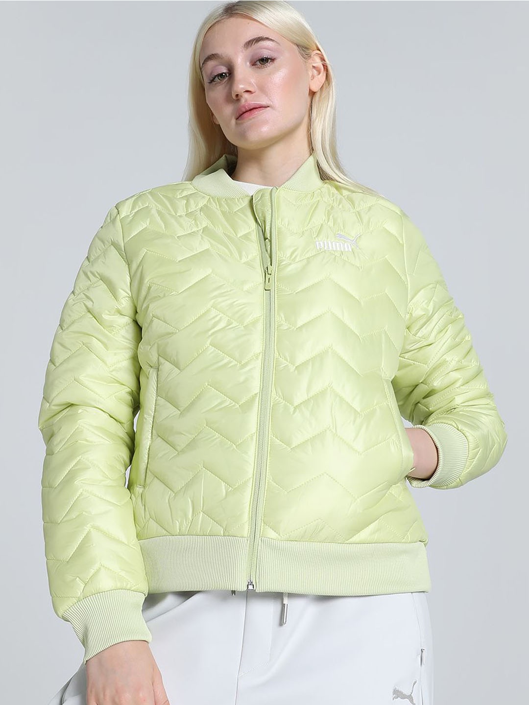 

Puma Bomber Women Woven Jacket, Green