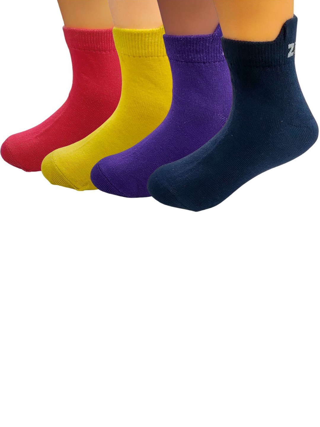 

AHC Kids Pack Of 4 Above Ankle-Length Socks, Red