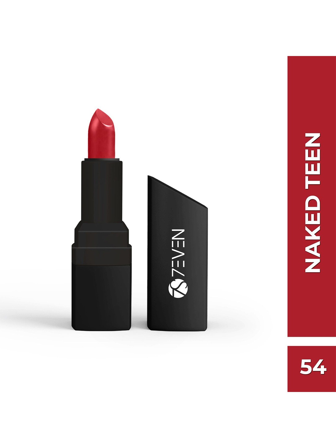 

7EVEN Sensual HD Creamy Matte Lipstick - 4.8 g- Naked Teen 54, Red