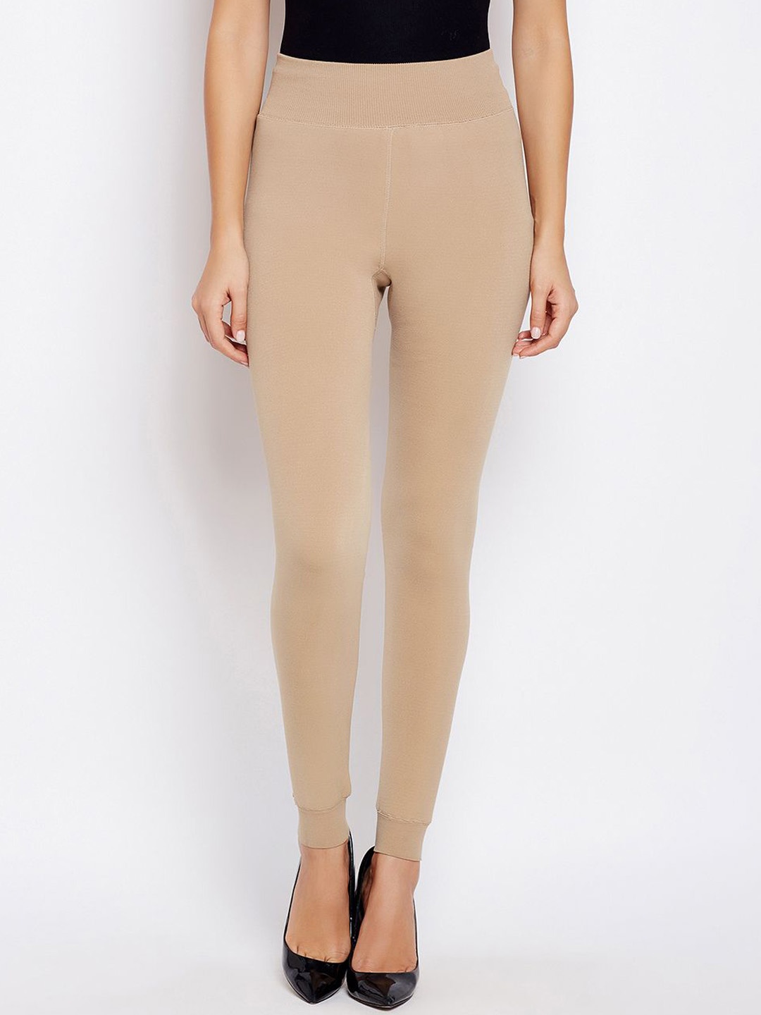 

Lebami Women Stretchable Thermal Bottom, Beige