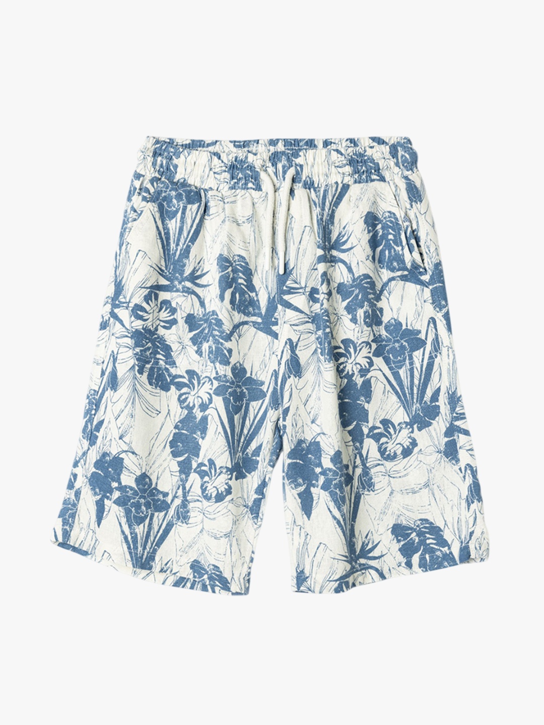 

Koton Boys Floral Printed Regular Shorts, White