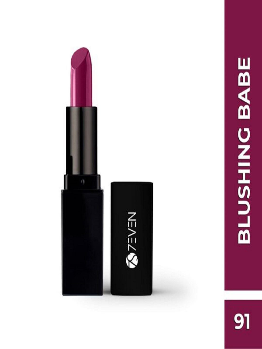 

7EVEN Long Lasting Creamy Matte Lipstick - 4.5 g - Blushing Babe 91, Purple