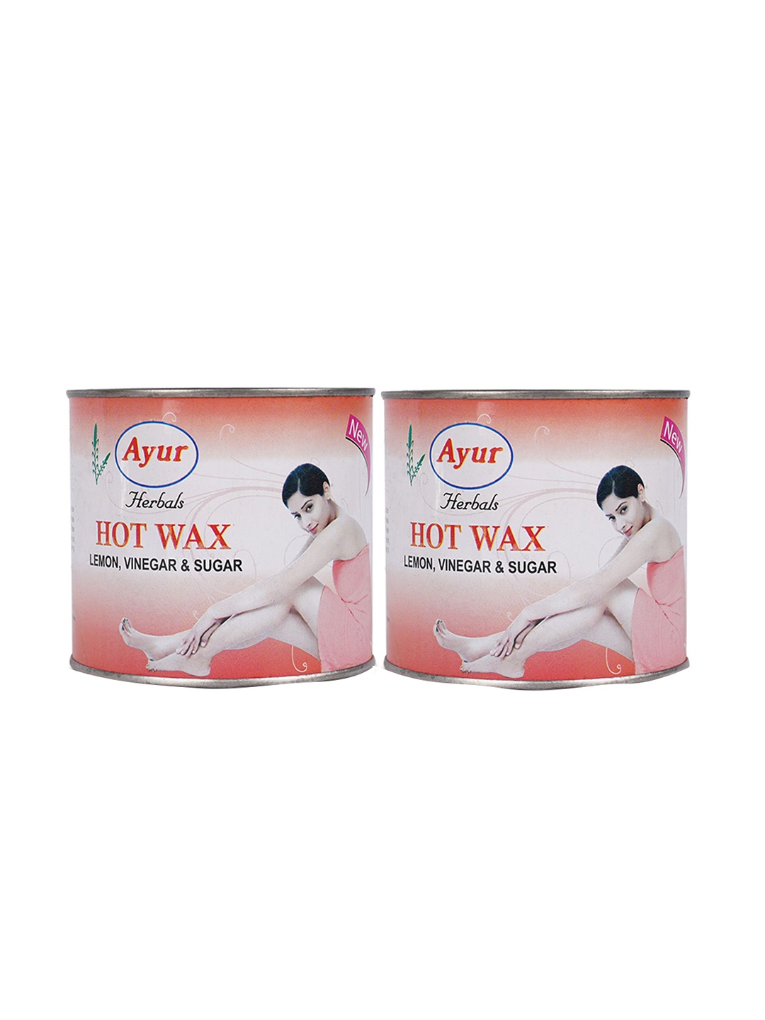 

AYUR HERBALS Set Of 2 Hot Wax With Lemon & Glycerin - 600 g Each, Brown