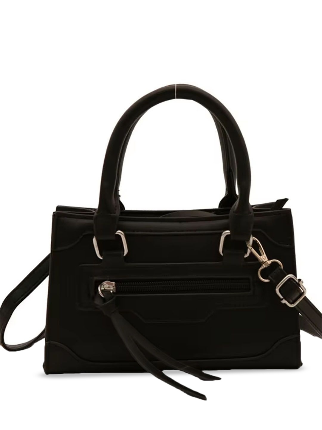 

StyleCast Checked Structured Sling Bag with, Black