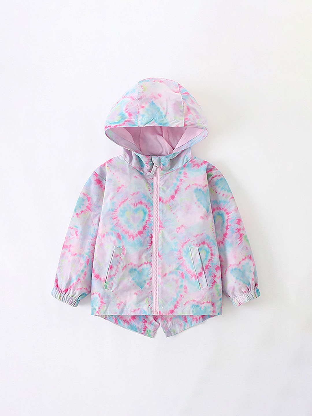 

LULU & SKY Girls Floral Crop Puffer Jacket, Multi