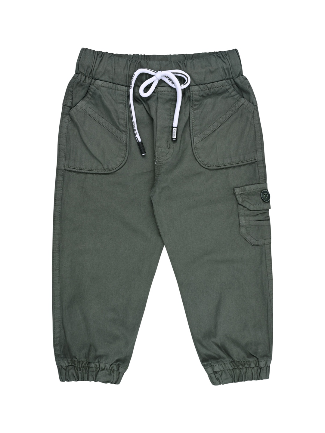 

Wish Karo Boys Mid Rise Regular Fit Cotton Jogger, Green