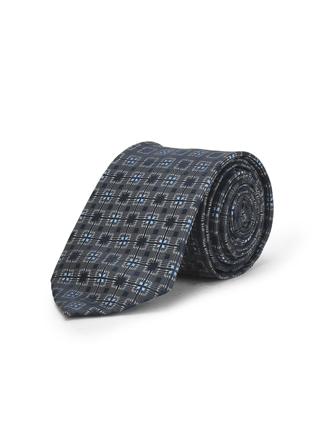 

Cazzano Men Woven Design Broad Tie, Blue