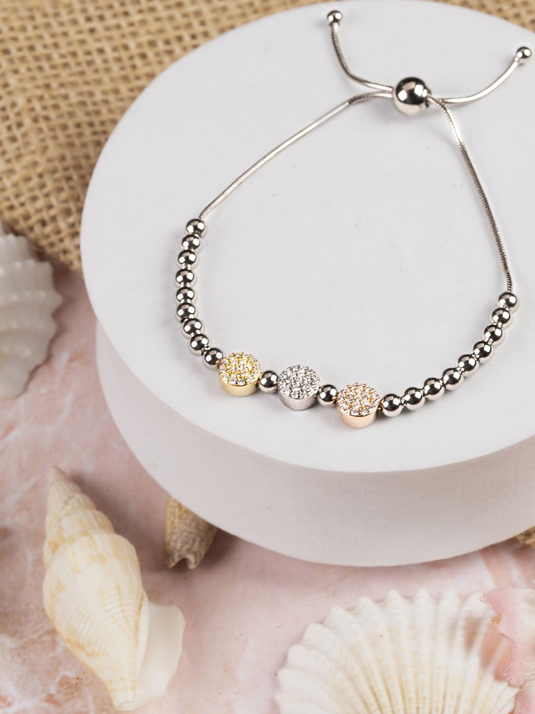 

TOUCH925 Silver Cubic Zirconia Wraparound Bracelet