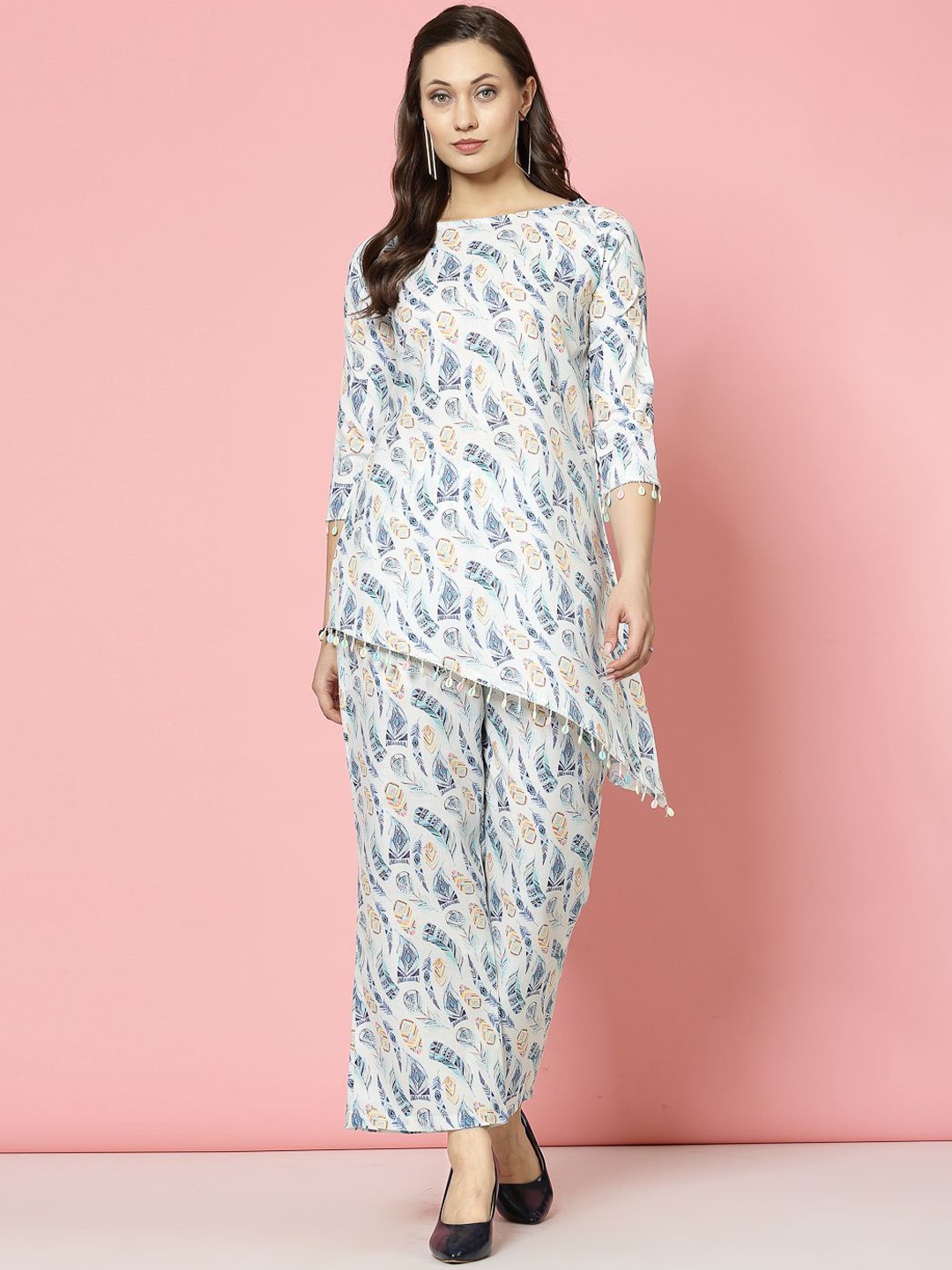 

Clora Creation Women Co-Ords, Off white