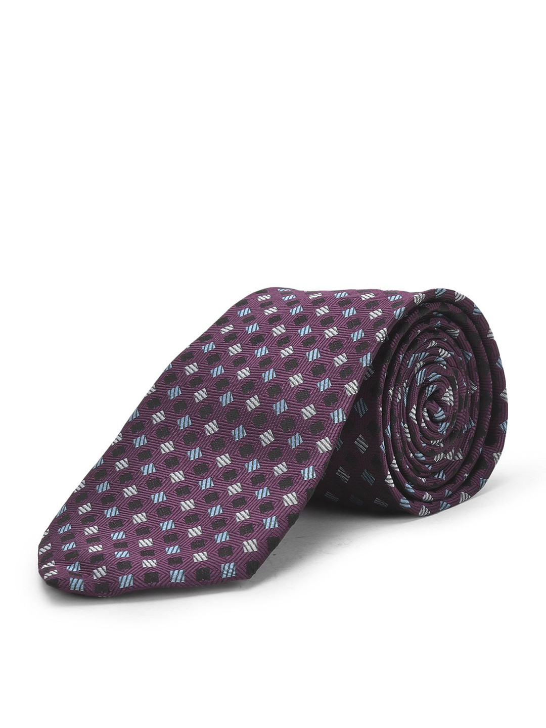 

Cazzano Men Printed Broad Tie, Purple