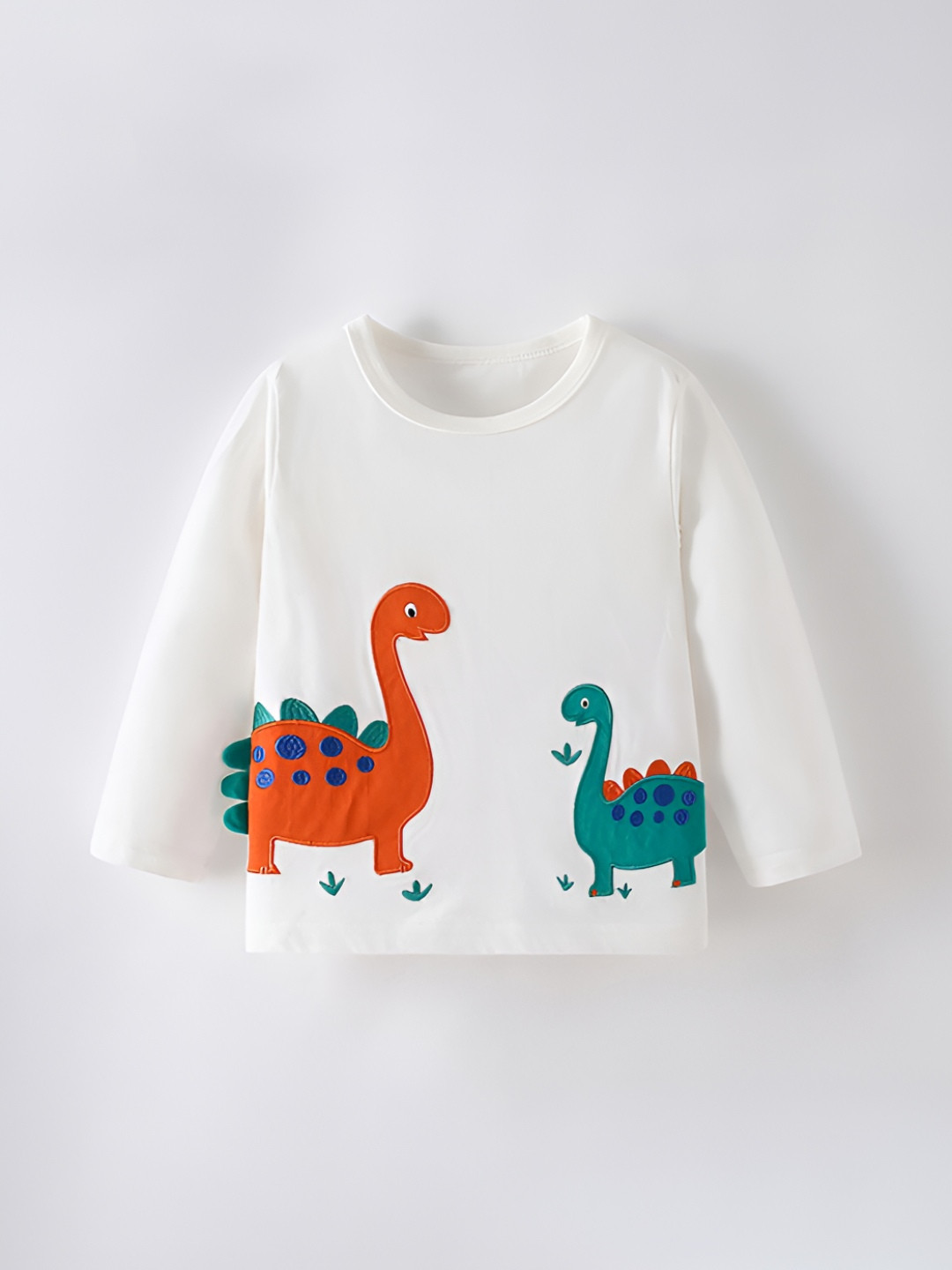

LULU & SKY Boys Graphic Printed Round Neck Cotton T-shirt, White