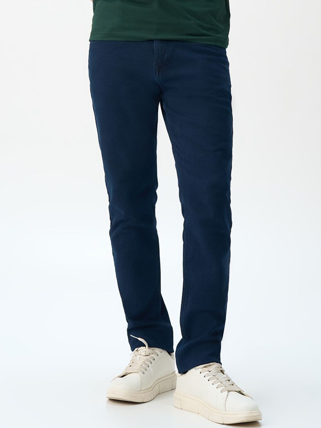 

Minus One Men Original Slim Fit Stretchable Jeans, Navy blue