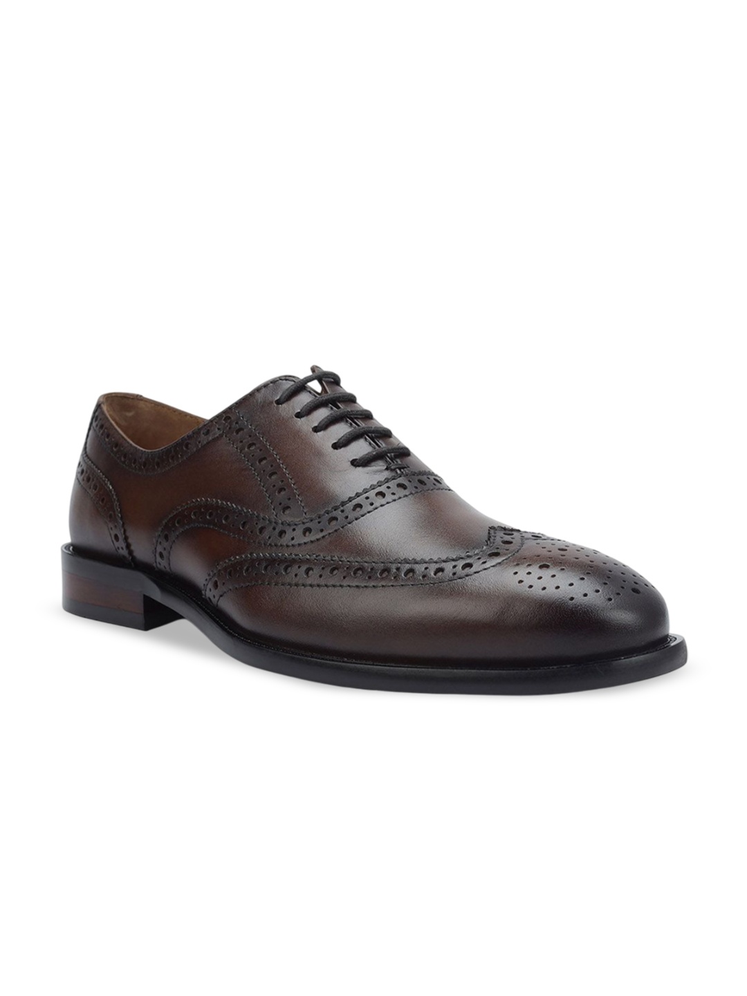 

ROSSO BRUNELLO Men Formal Leather Lace-Ups Brogues, Coffee brown