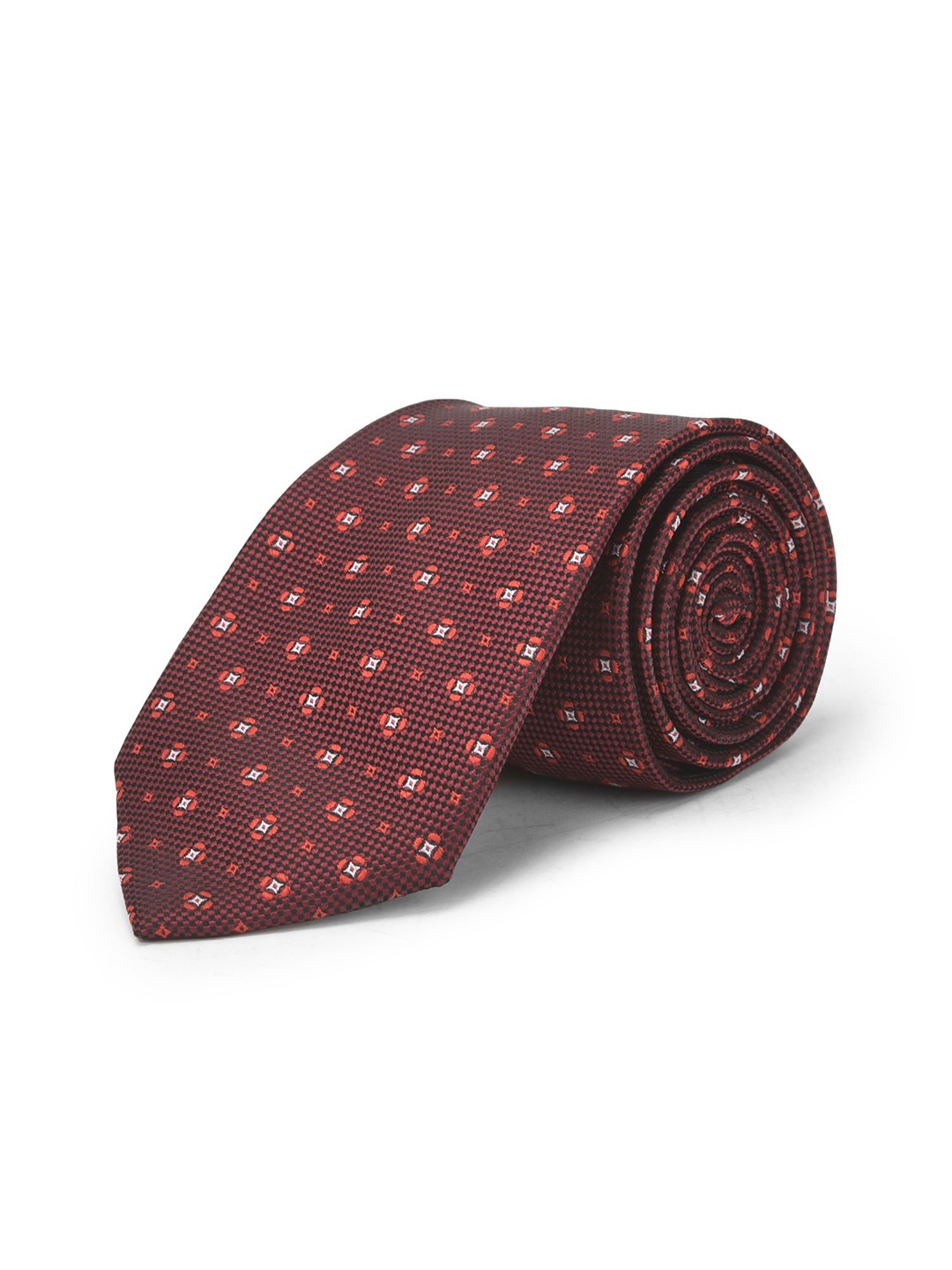 

Cazzano Men Printed Broad Tie, Maroon