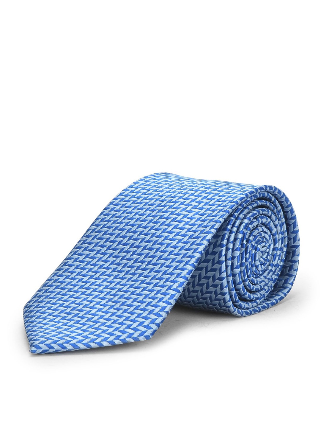 

Cazzano Men Printed Skinny Tie, Blue