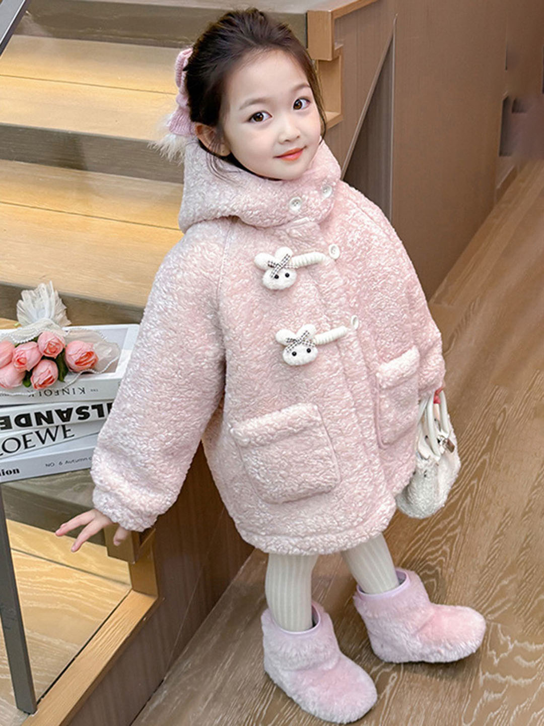 

LULU & SKY Girls Tailored Jacket, Pink