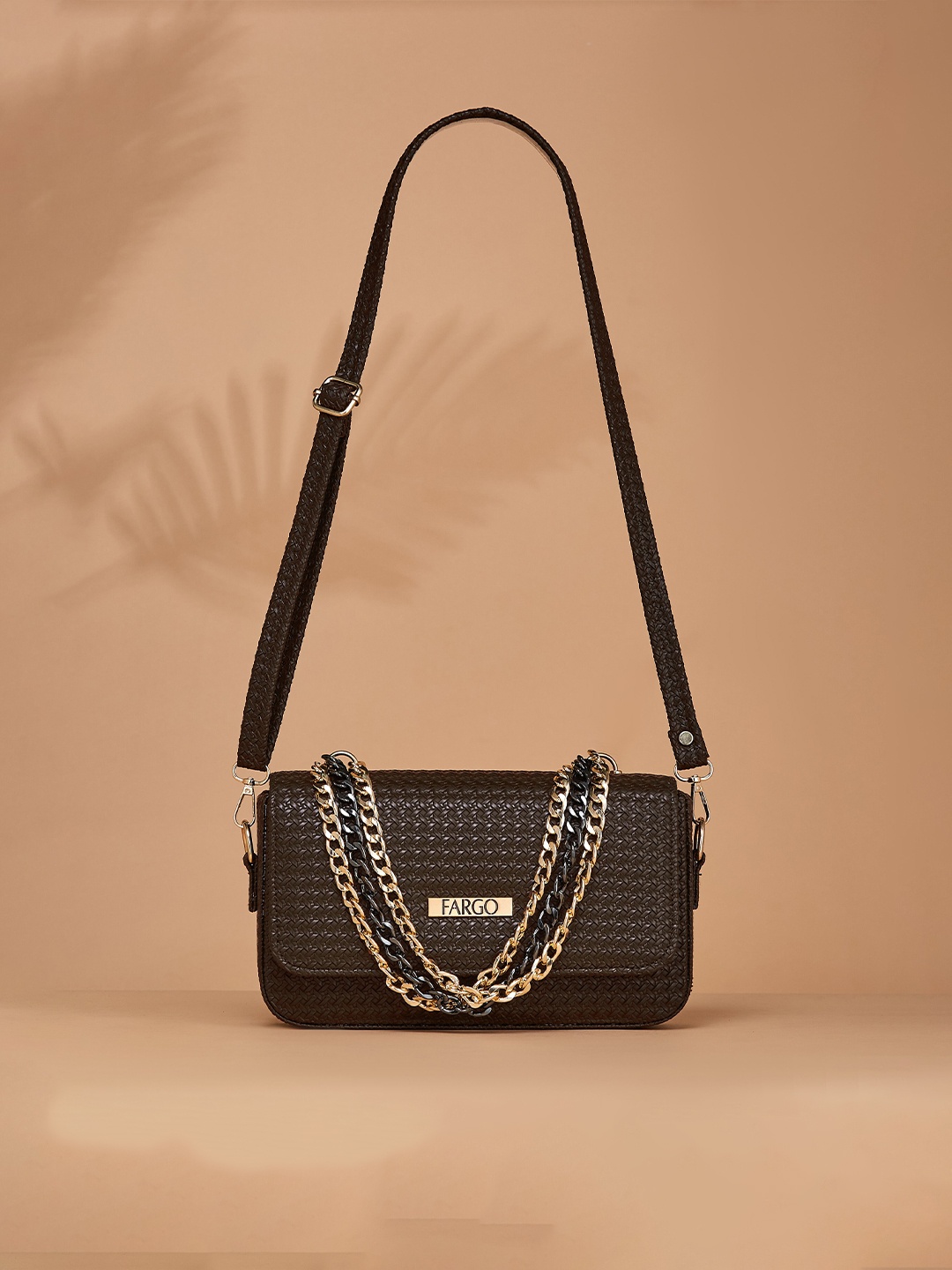 

FARGO PU Shopper Sling Bag, Brown