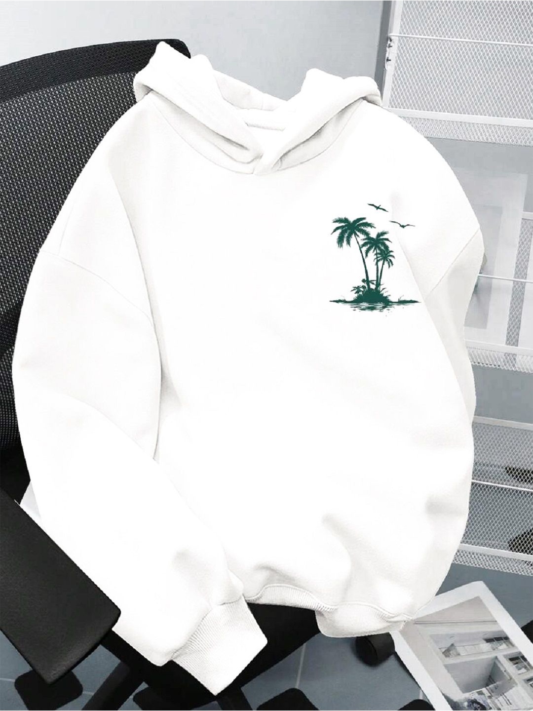 

BAESD Girls Printed Sweatshirt, White