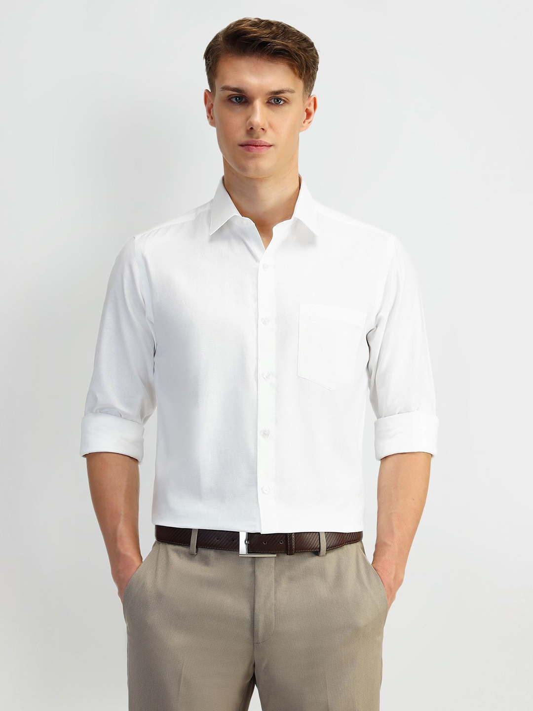 

Arrow Men Smart Slim Fit Opaque Formal Shirt, White
