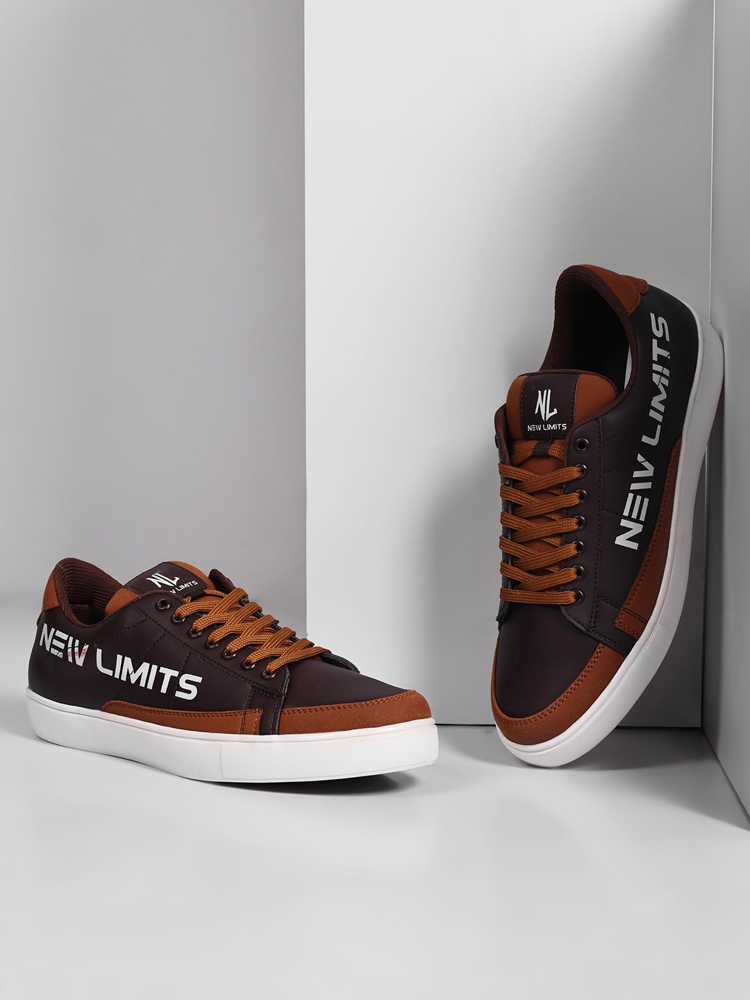 

NEW LIMITS Men Lace-Ups Sneakers, Brown