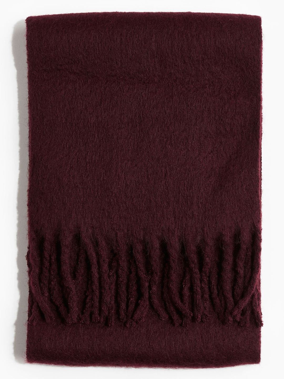 

H&M Women Brushed-Finish Scarf, Red