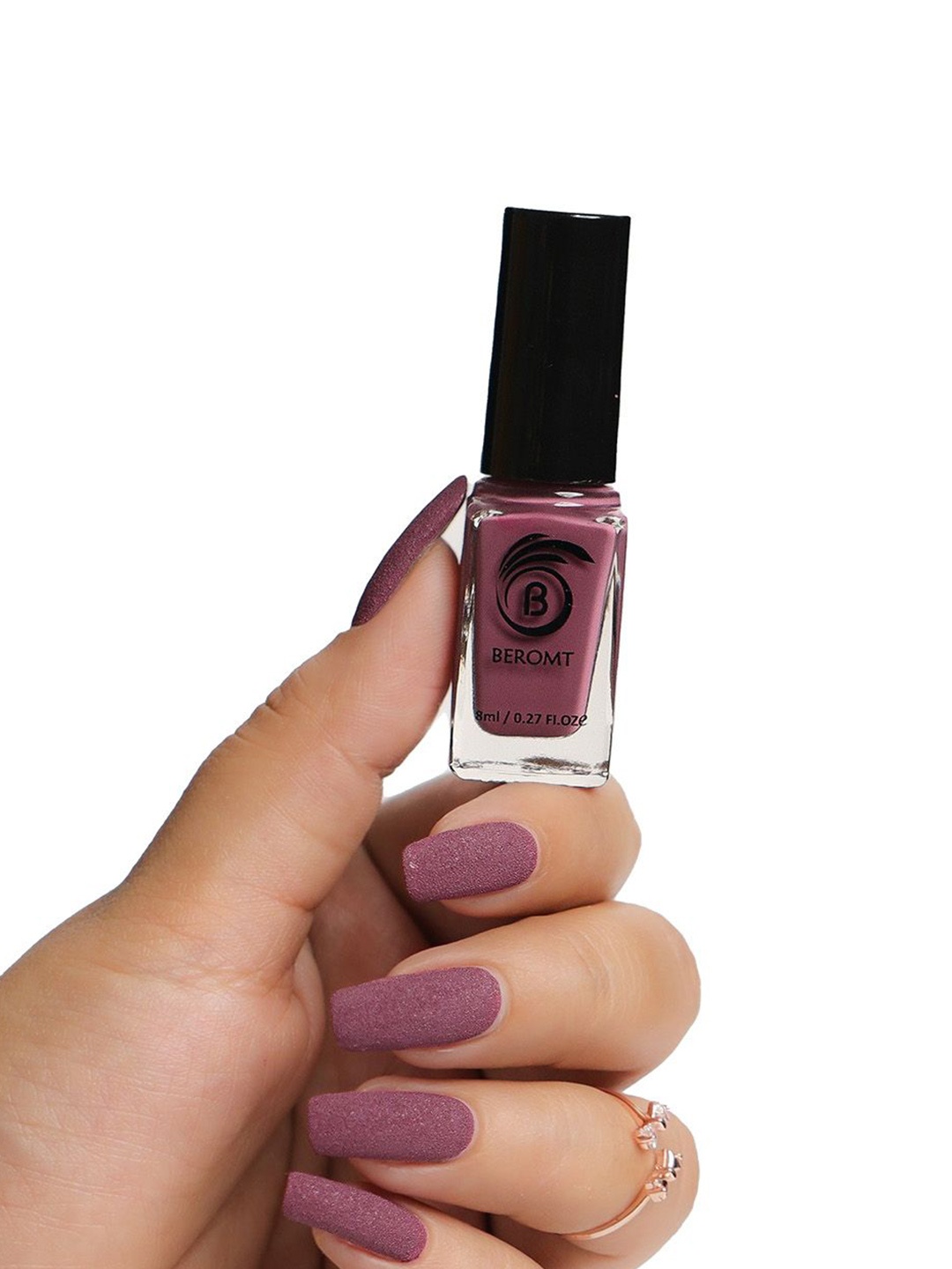 

BEROMT Matte Sugar Crush Quick Dry Nail Polish- 8 ml- BNP 611, Purple