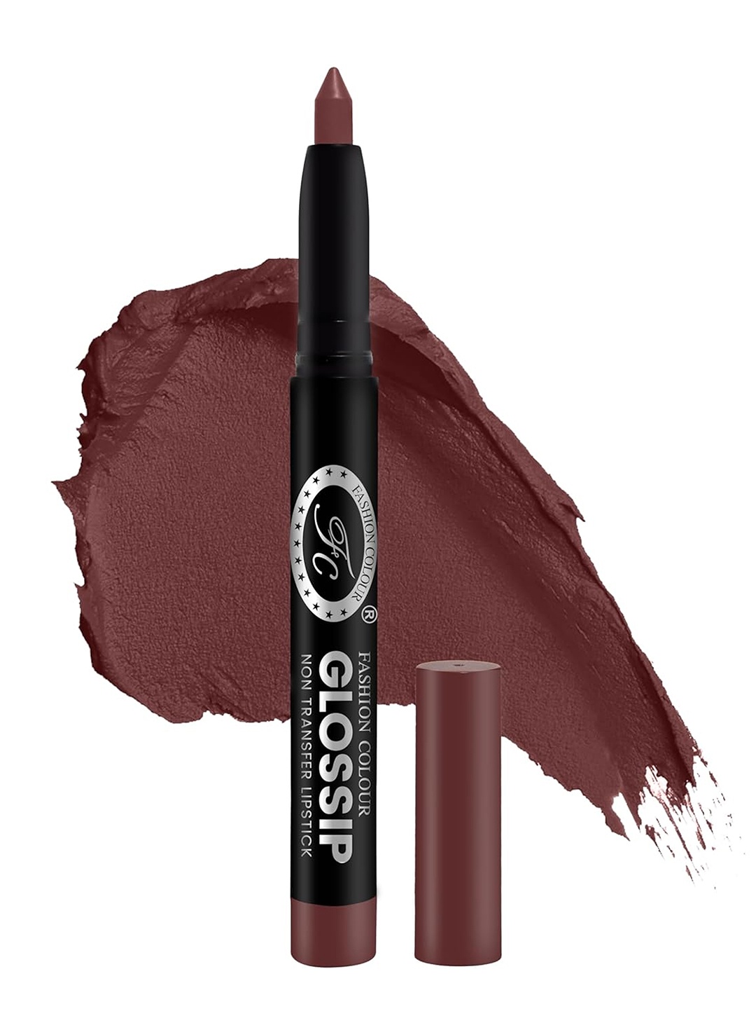 

Fashion Colour Glossip Non Transfer Matte Lip Crayon - 3g - Rich Grape - 809, Pink