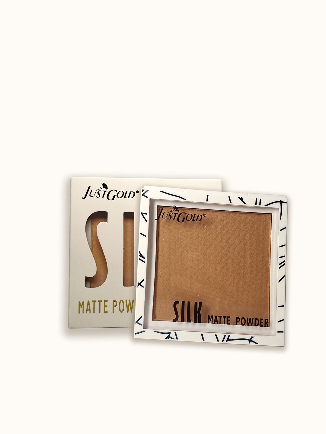 

JUSTGOLD Silk Matte Long Lasting Full Coverage Powder Foundation - 15 g - Shade 09, Bronze
