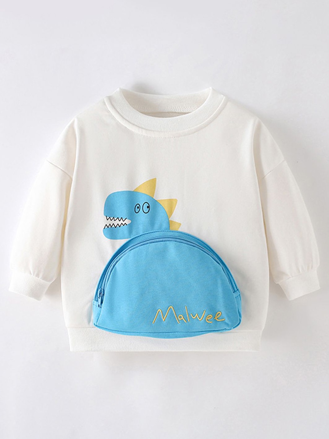

LULU & SKY Boys Printed Sweatshirt, White