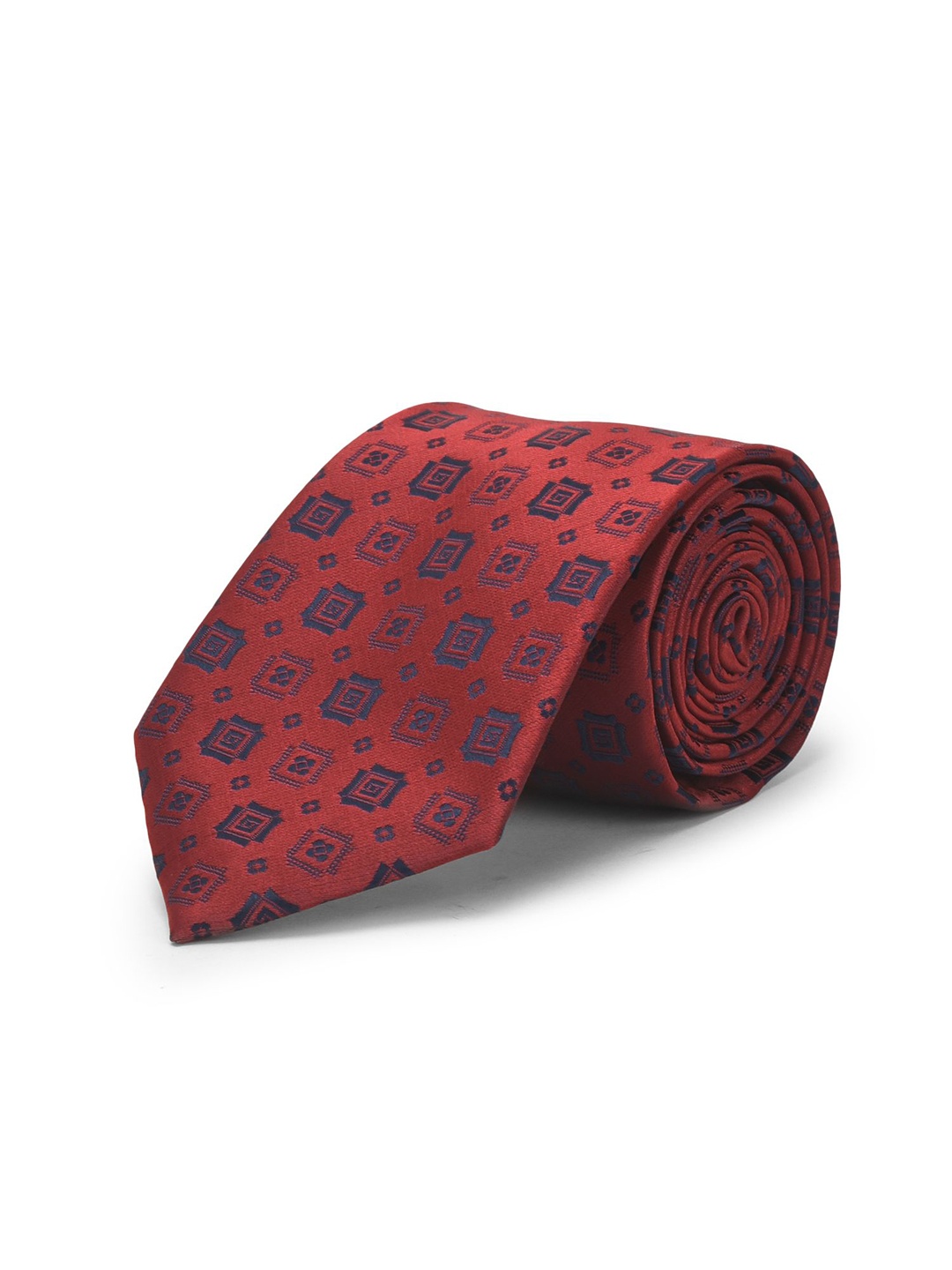 

Cazzano Men Woven Design Broad Tie, Maroon