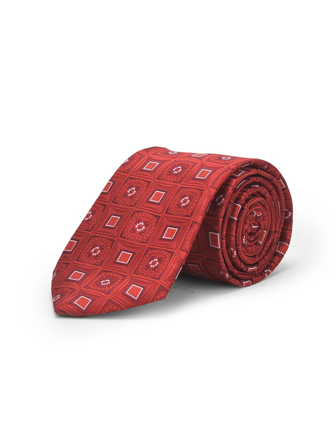 

Cazzano Men Printed Broad Tie, Maroon